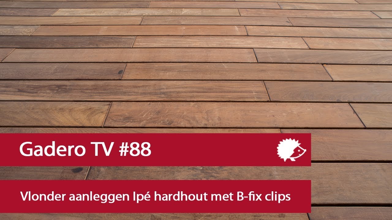 #88 Vlonder aanleggen Ipé hardhout met B-fix clips
