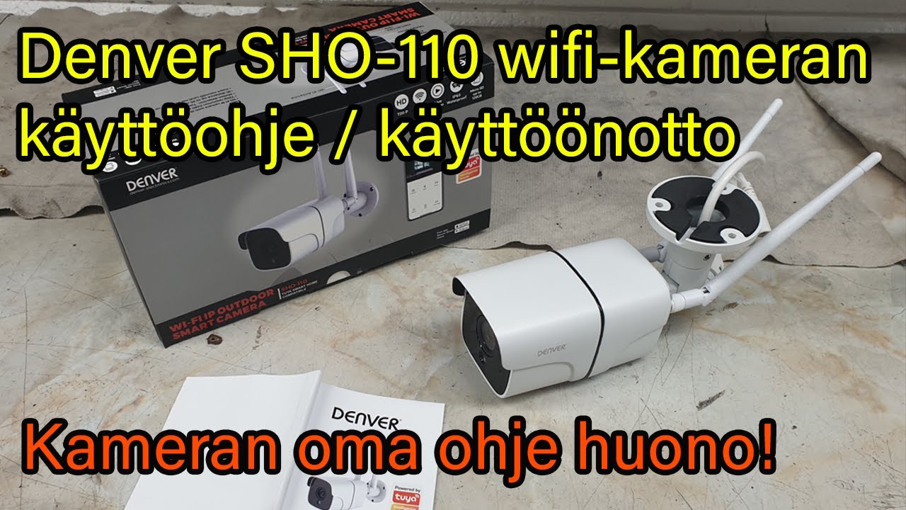 Denver SHO-110 wifi-kameran käyttöohje / käyttöönotto