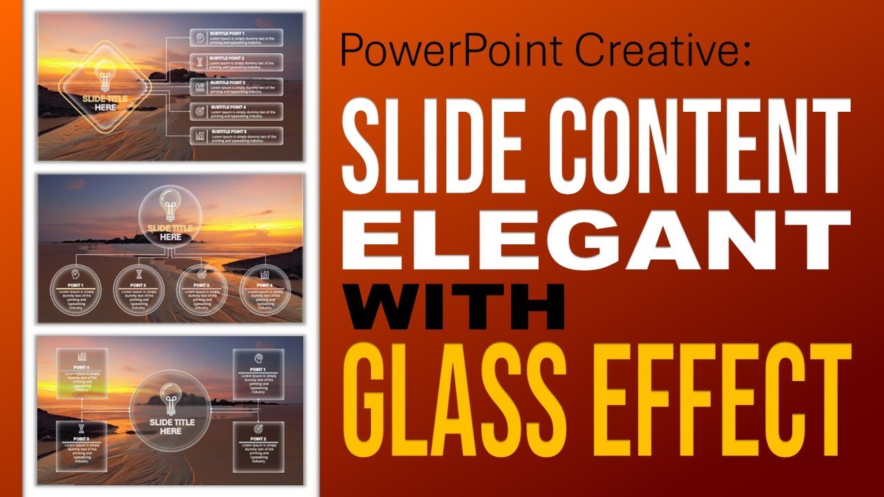 Creating Elegant Slide Content with a Glass Effect