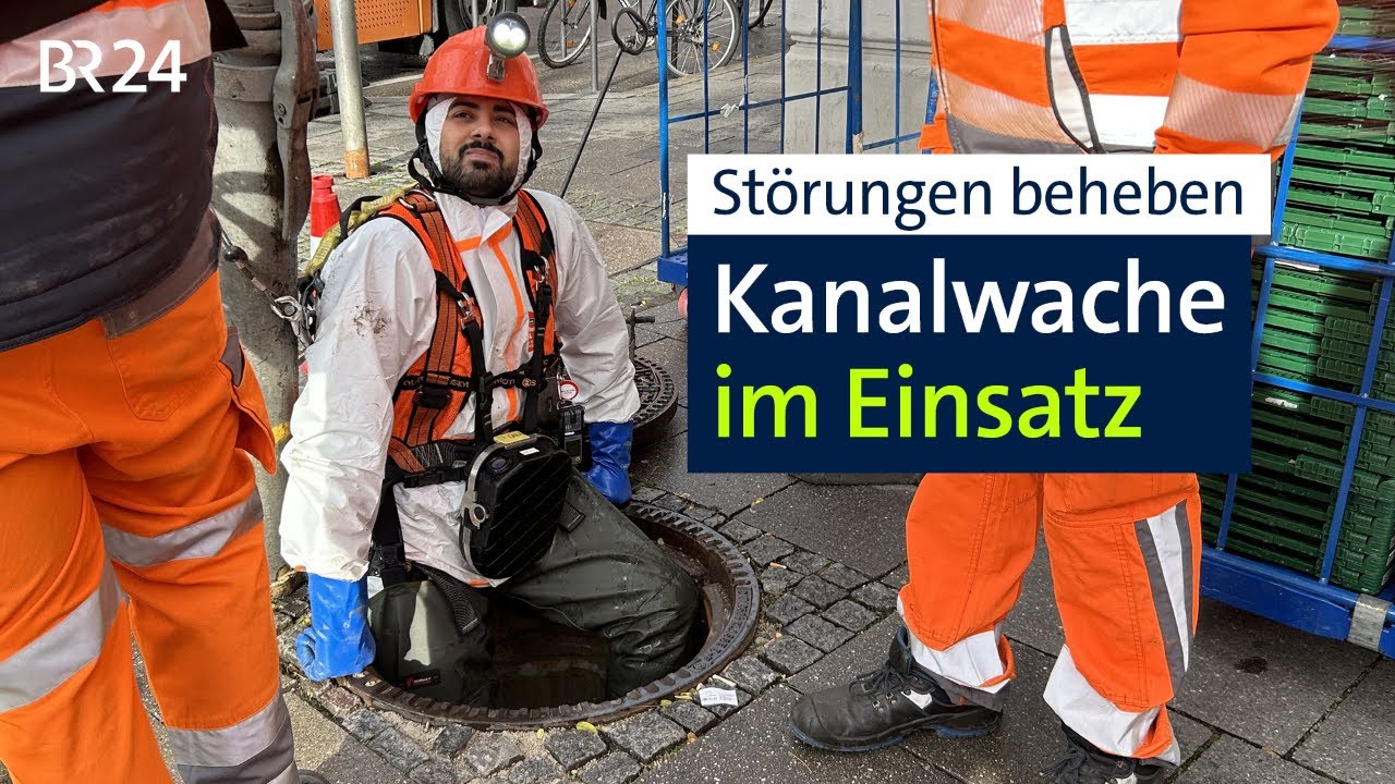 Blätter, Matsch und Müll im Gullideckel: Im Einsatz mit der Kanalwache München | Abendschau | BR24