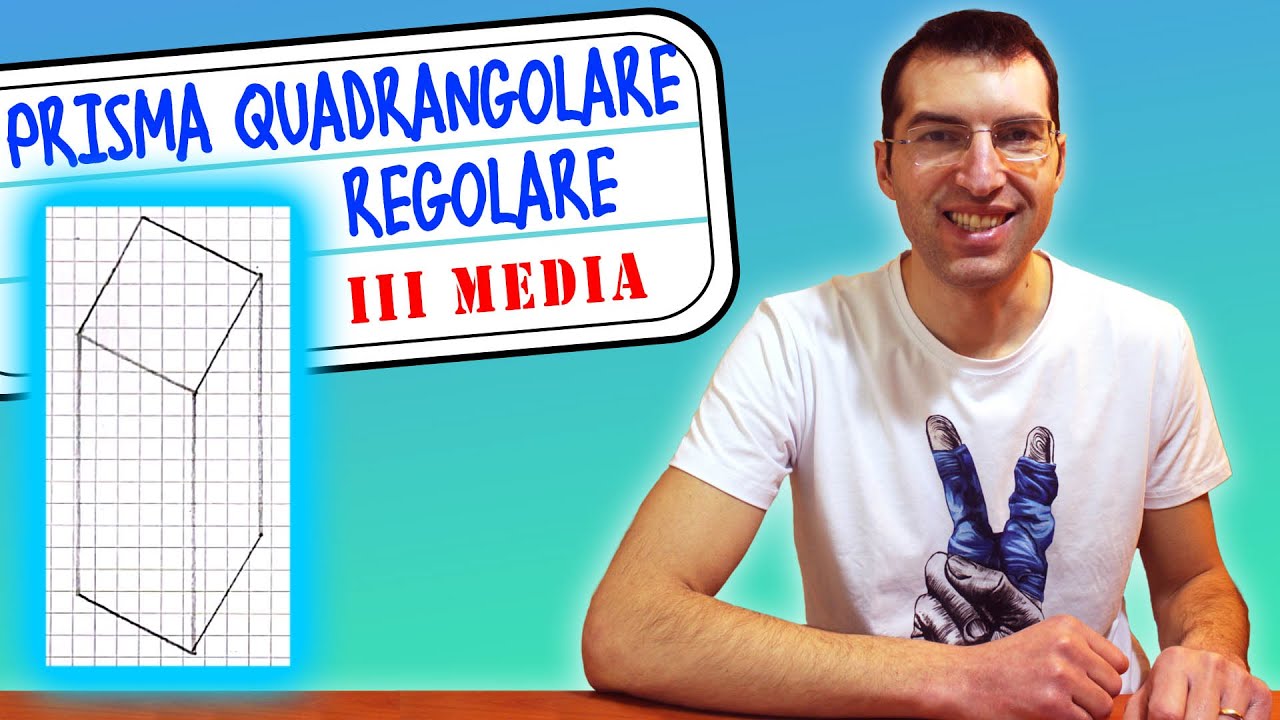 Prisma quadrangolare regolare: calcolare lo spigolo di base - 3ª Media [Tutorial per genitori]