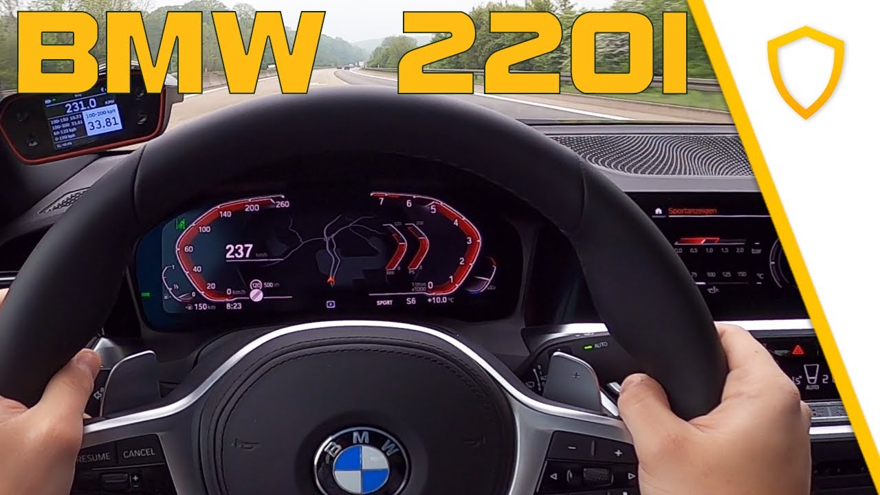 THAT SLOW?! BMW 220i G42 Top Speed POV Drive