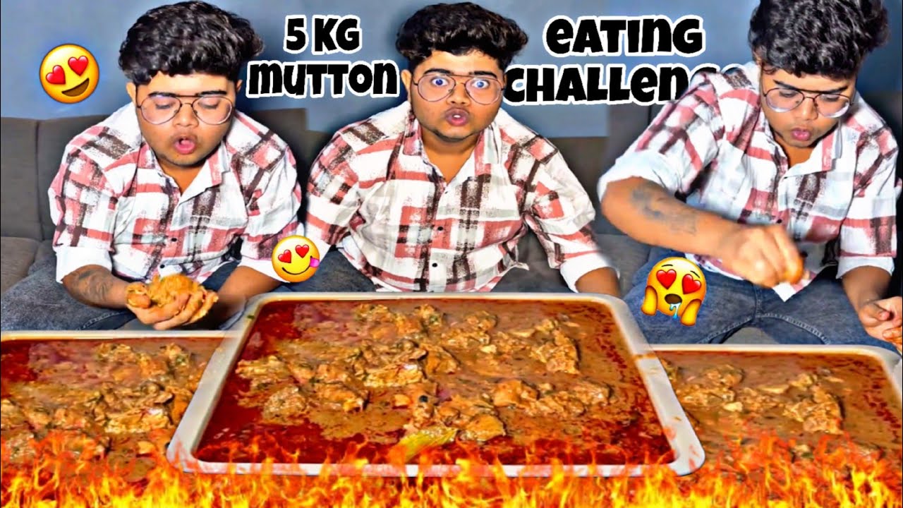 5KG Mutton Eating Challenge 😱😍|Kanda Lovers|