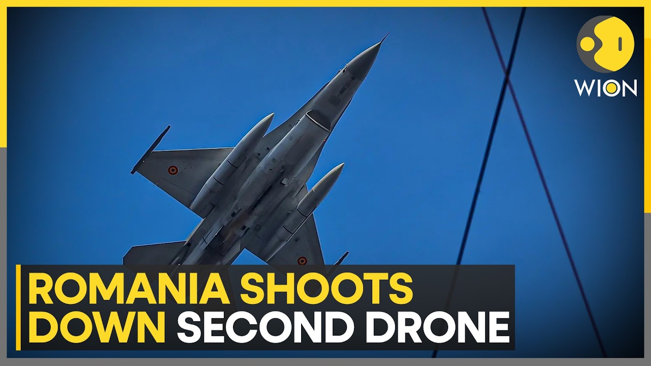 Romanian F-16 Shoots Down Drone After Airspace Incursion | WION News