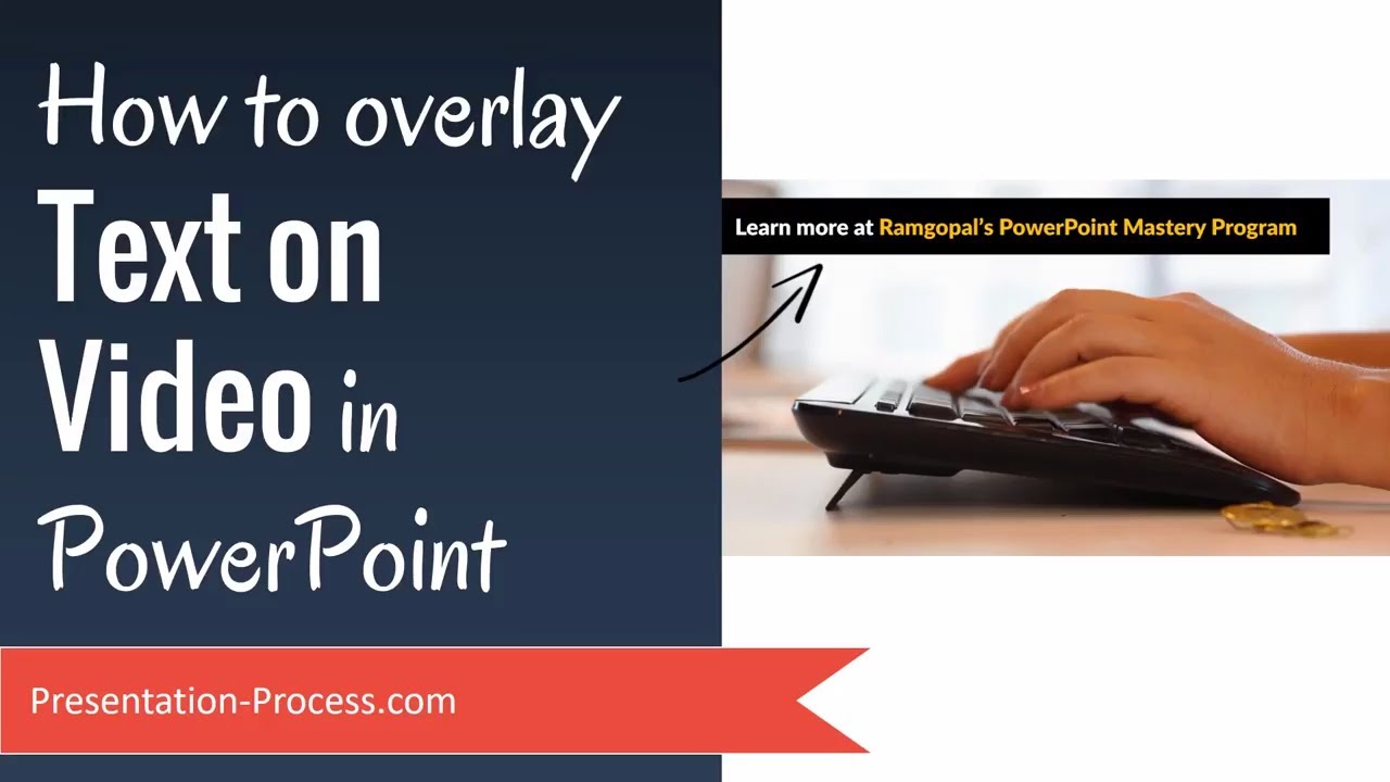 How to overlay Text on Video in PowerPoint