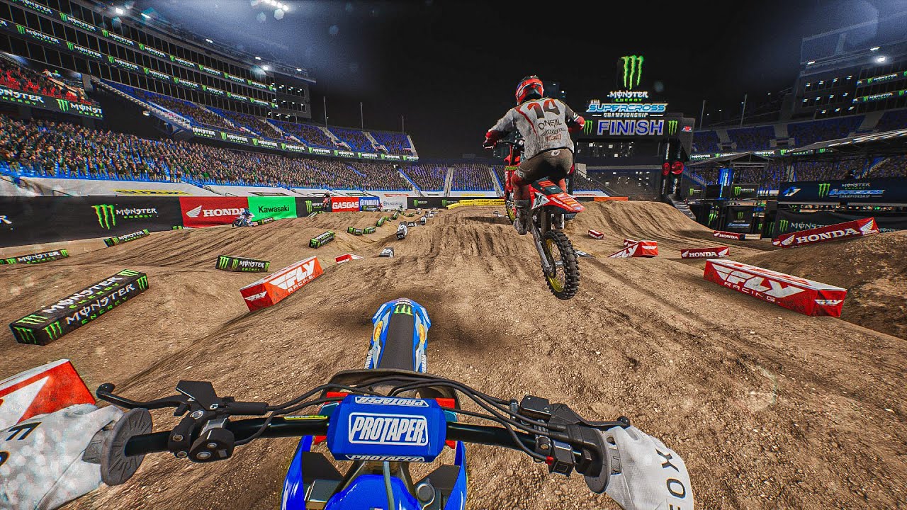 RAW First Person Gameplay of Monster Energy Supercross 25