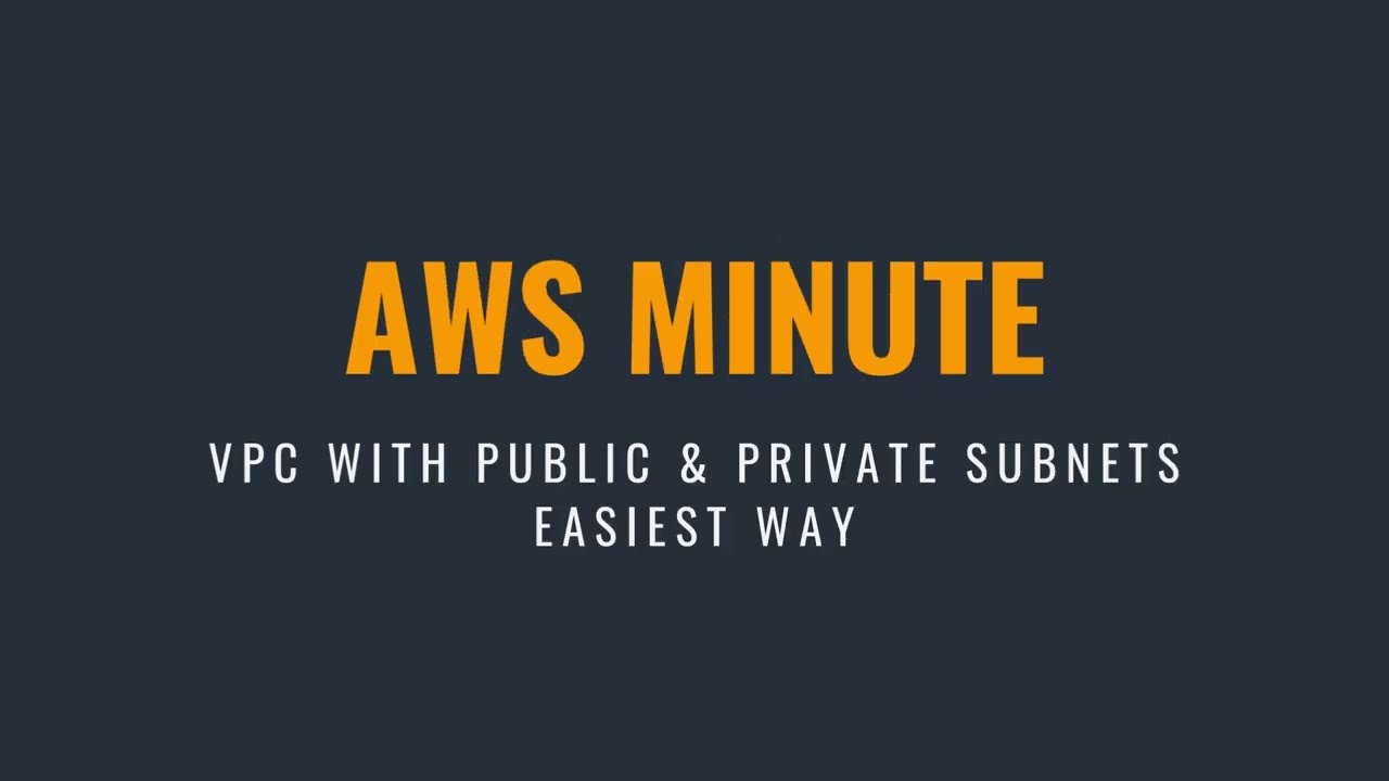 How to create AWS VPC with public & private subnets - easiest way | AWS tutorial in 90 seconds
