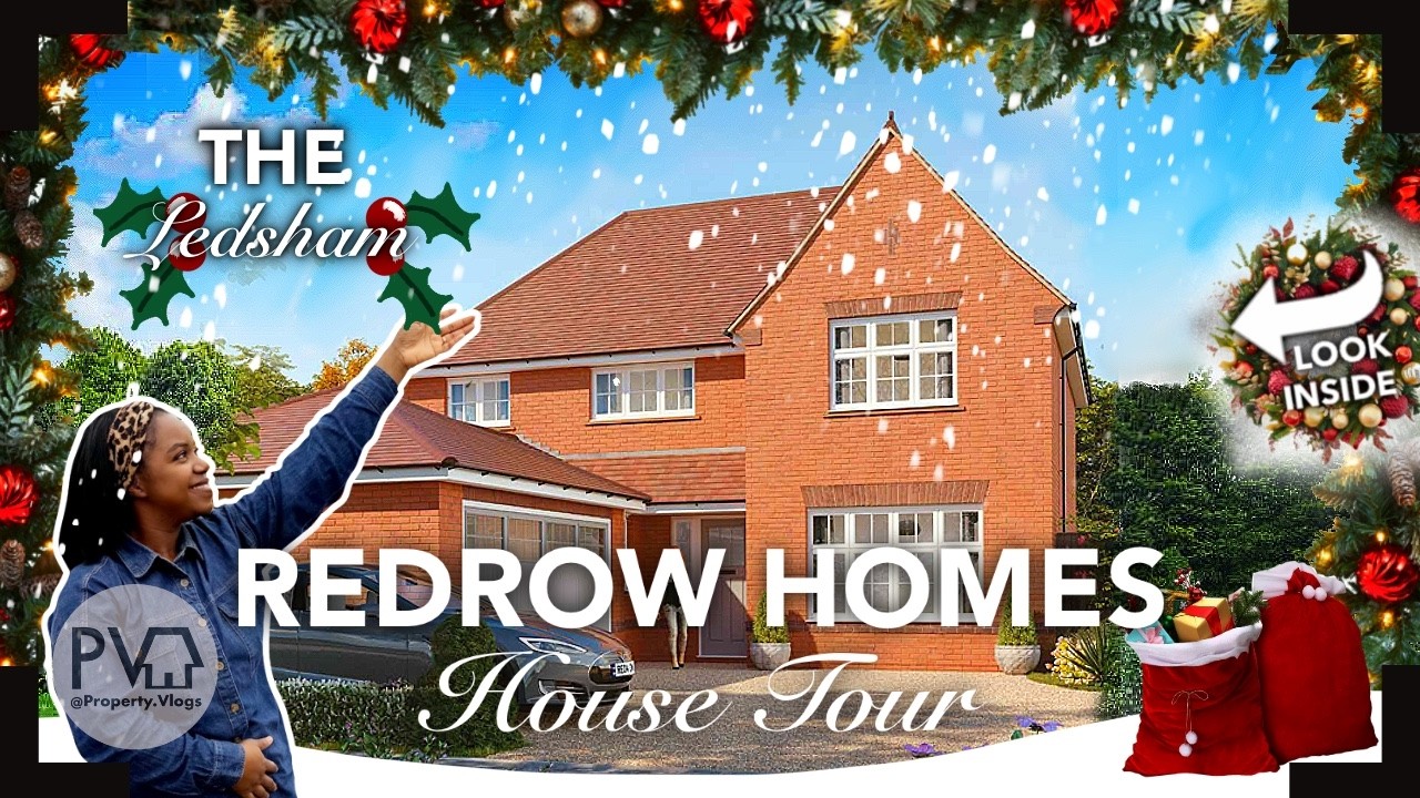 CHRISTMAS🎄Home Tour 😍 INSIDE a SPACIOUS & LOVELY 4Bed New House -The Ledsham REDROW Property Tour