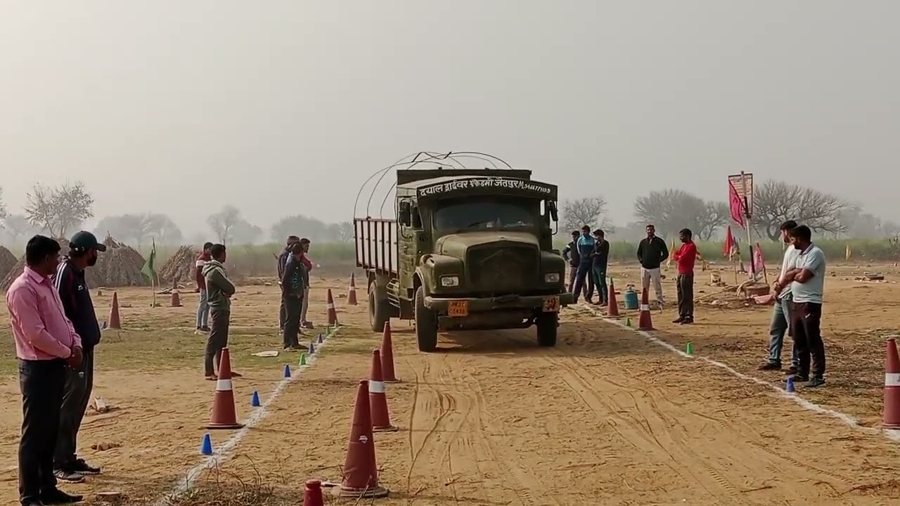 Delhi police driver Driving Trade test || Itbp driver Driving ||Rajasthan Driver skill test #DAYAL |
