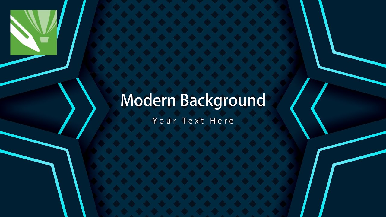 Desain Background Modern Keren Mudah dan Simpel di CorelDraw