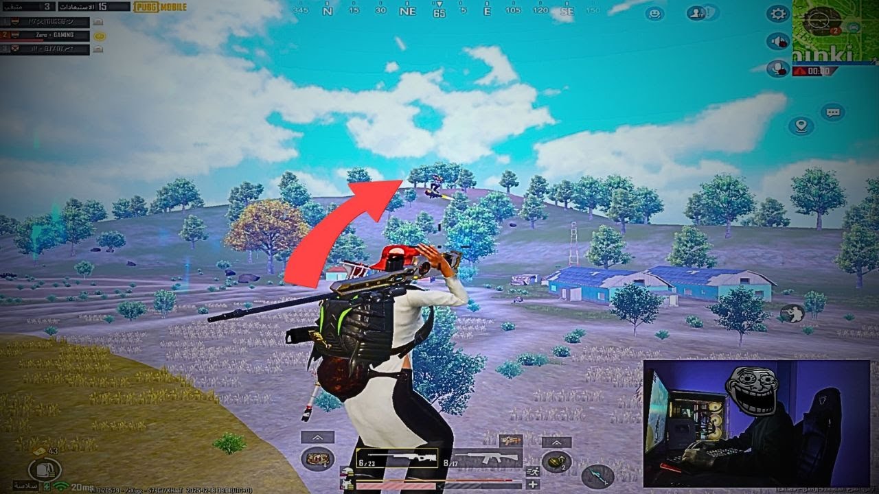 الزيرو اسرع لاعب محاكي بيعمل لقطات سنايبر مستحيله PUBGMobile