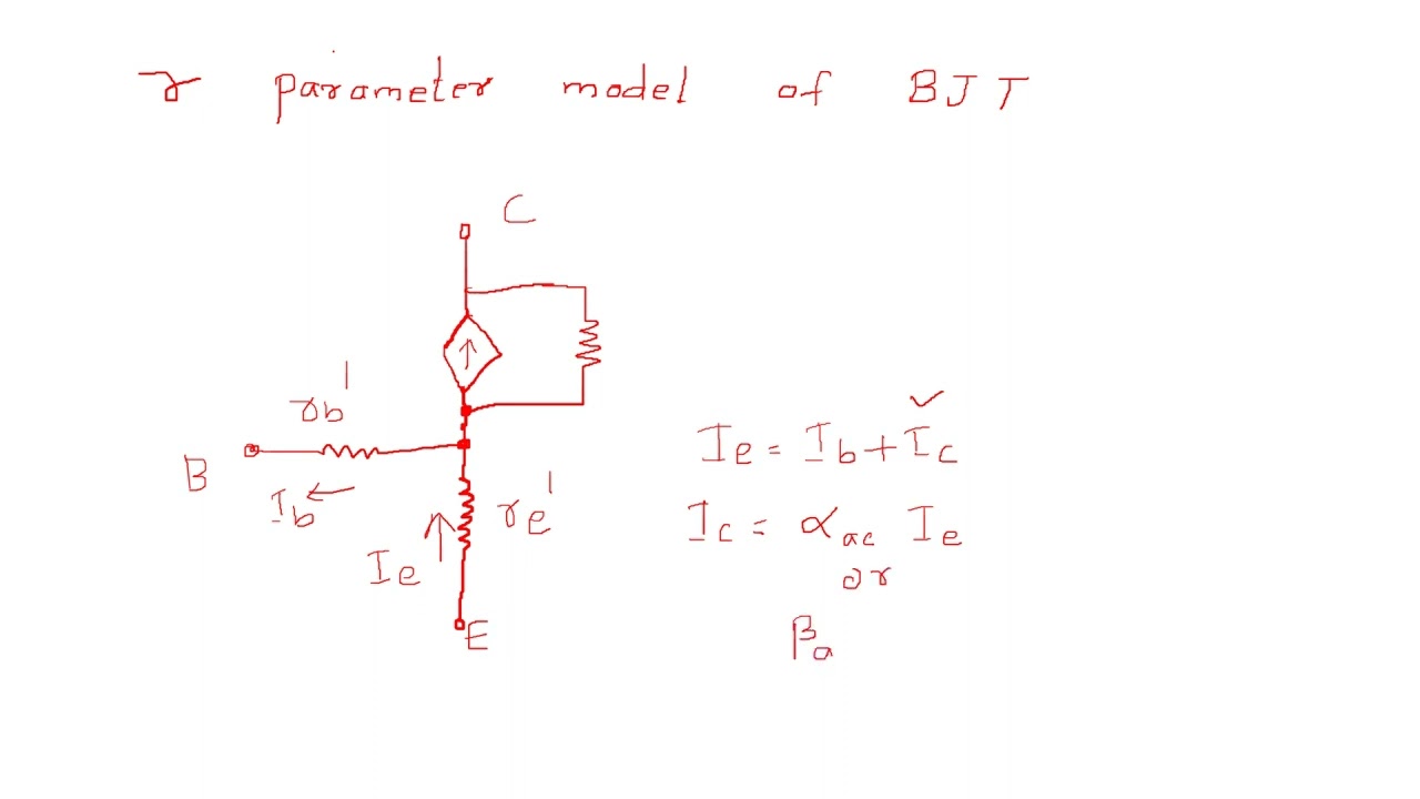 r parameter model of BJT