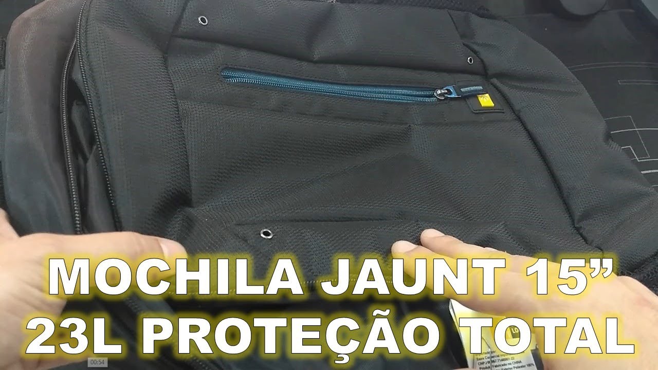 Mochila JAUNT Case Logic || 25 Anos de Garantia e Cheia de Bolsos(Review)