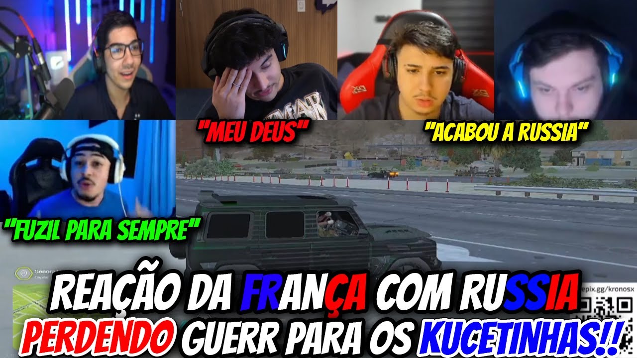 REAÇÃO DA FRANÇA COM RÚSSIA PERDENDO GUERR PARA OS KUCETINHAS!!!