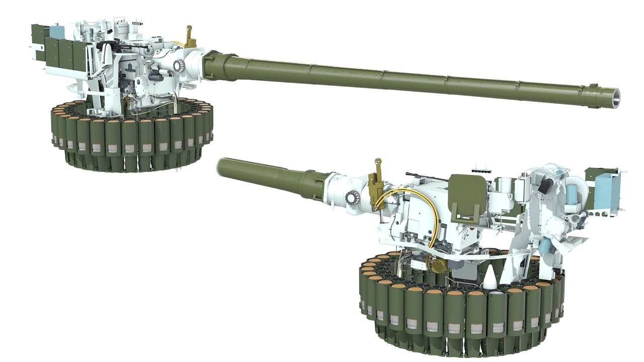 Autoloader and 2A82-1M breech operation of T-14 Armata | Работа механизма заряжания на ОБТ Т 14