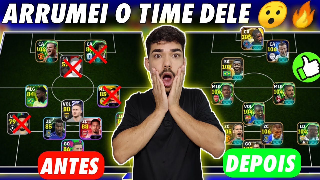 DEIXEI O TIME DO INSCRITO ABSURDO NO eFootball 2026 Mobile