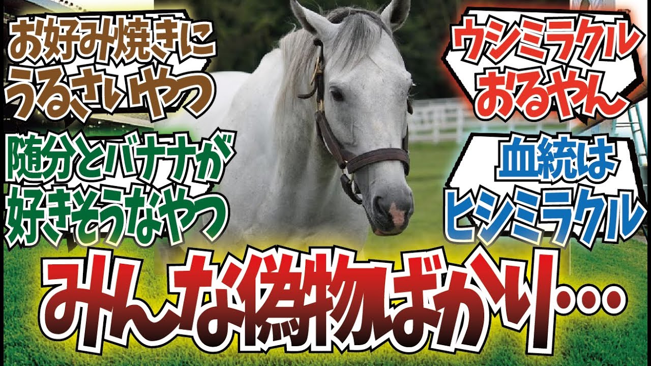 「ヒシミラクルのふりをする芦毛大集合」に対するみんなの反応集