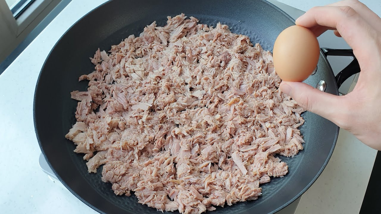 참치에 계란 4개를 치십시오! 평생 써먹는 맛있는 참치 요리, 모두가 감동합니다