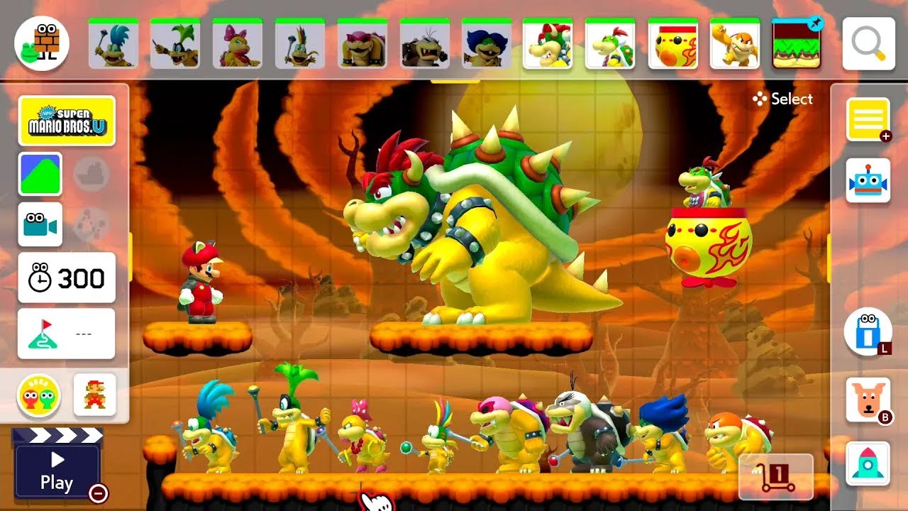 Super Mario Maker 2 Halloween Theme!!! - All Bosses Course Maker Experiment!