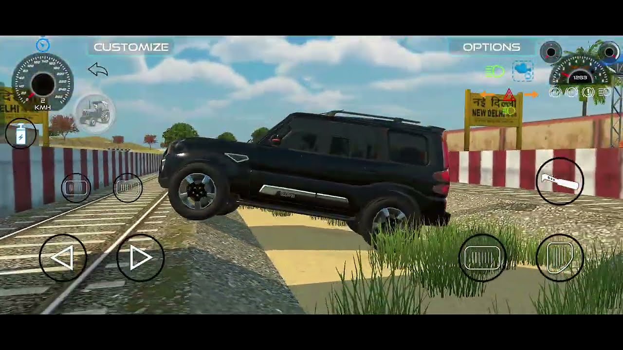 Realistic Delhi platform Taxi Driving Experience: Navigating City Streets.