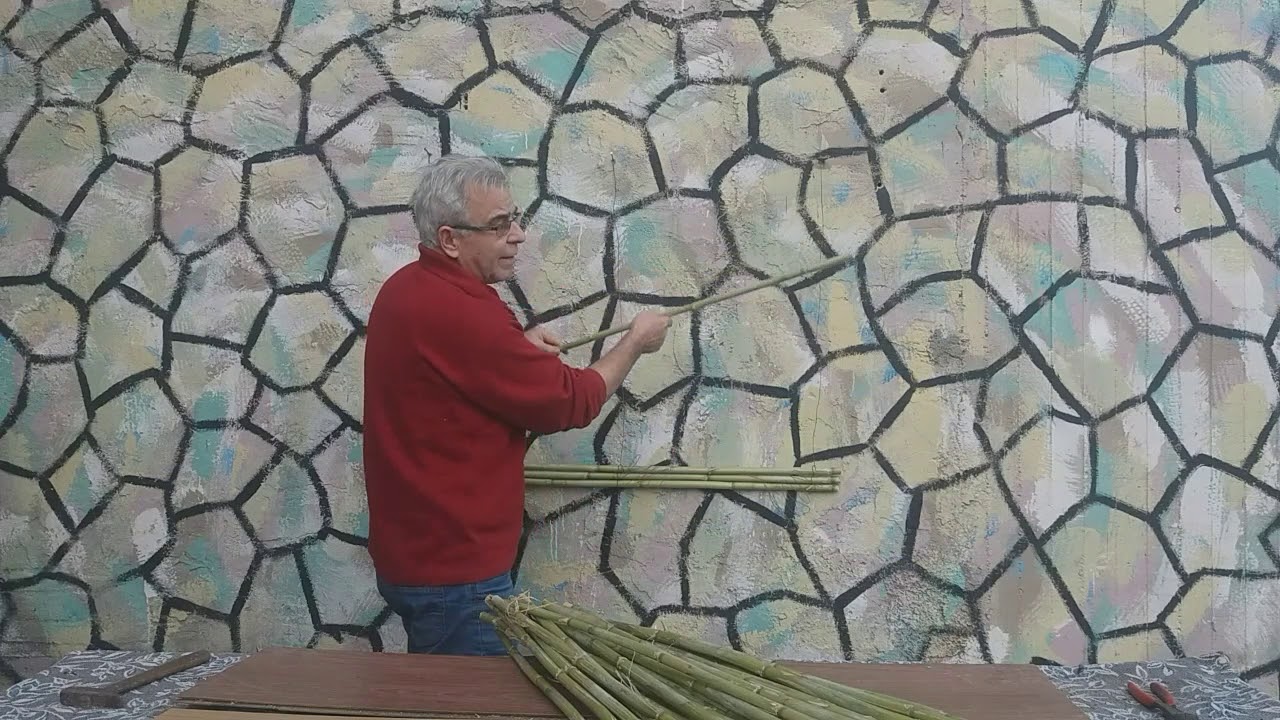 Κατασκευή σκιανσης με καλάμια