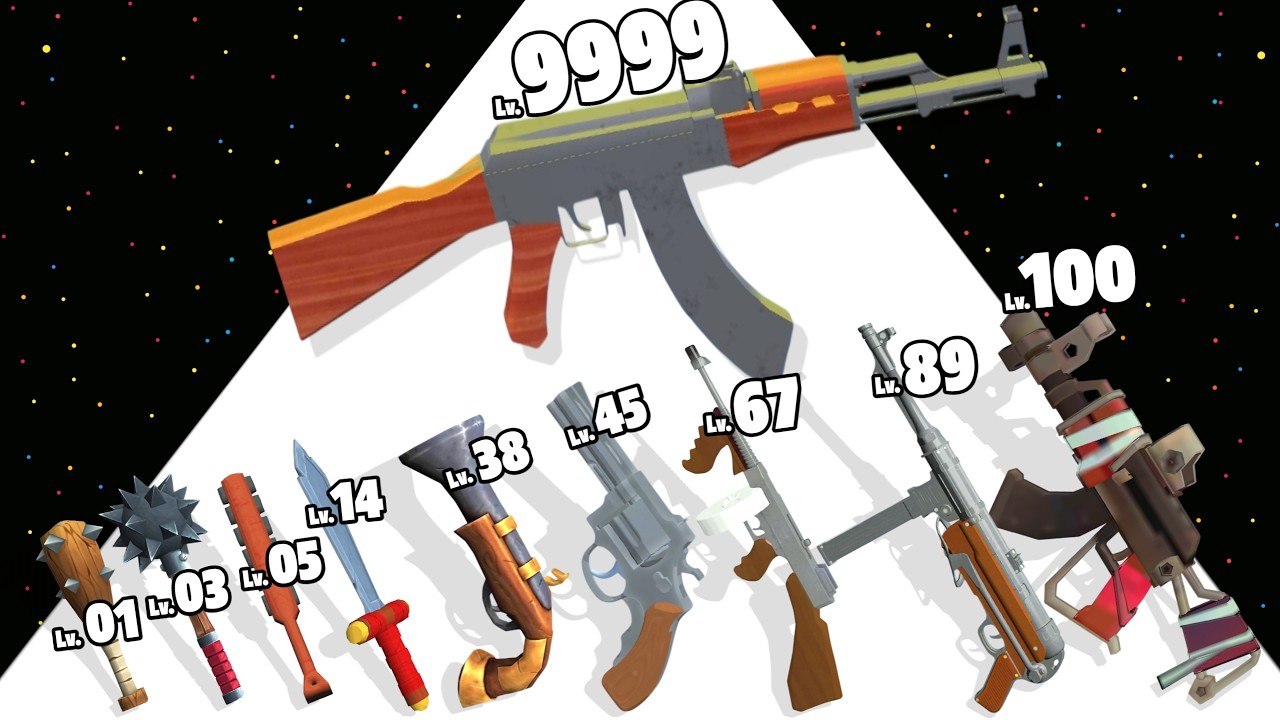 Weapon 3D Evolution Run - Level Up Weapon Max Level Gameplay (New Update) Freeplay