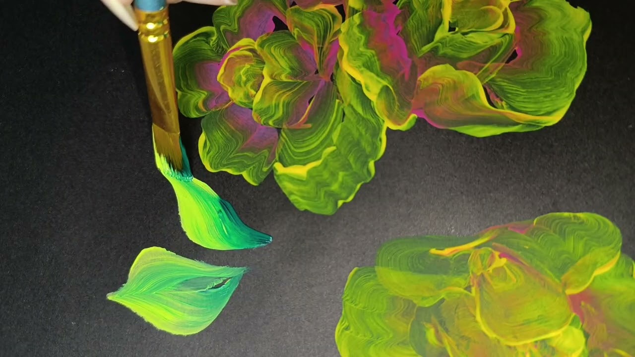 Relaxing Flower Drawing Technique 🌸✨