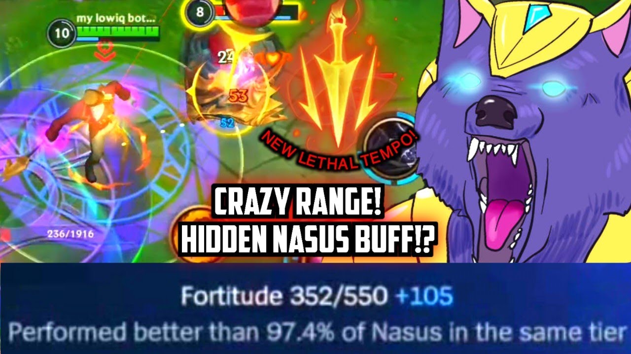 Wild Rift: NASUS MID WITH NEW LETHAL TEMPO IS CRAZY (Nasus OTP Shows You Why You Should Try This!)