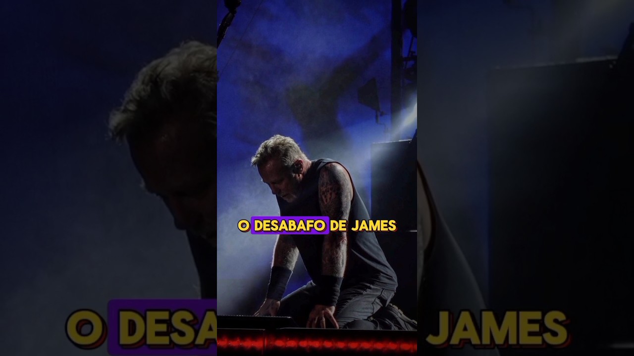 O desabafo de James Hetfield em show no Brasil.