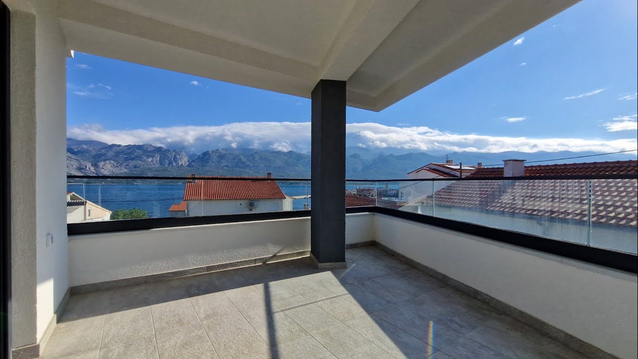 A1196 Apartment 86,34 m2 with sea view in a new building, Vinjerac