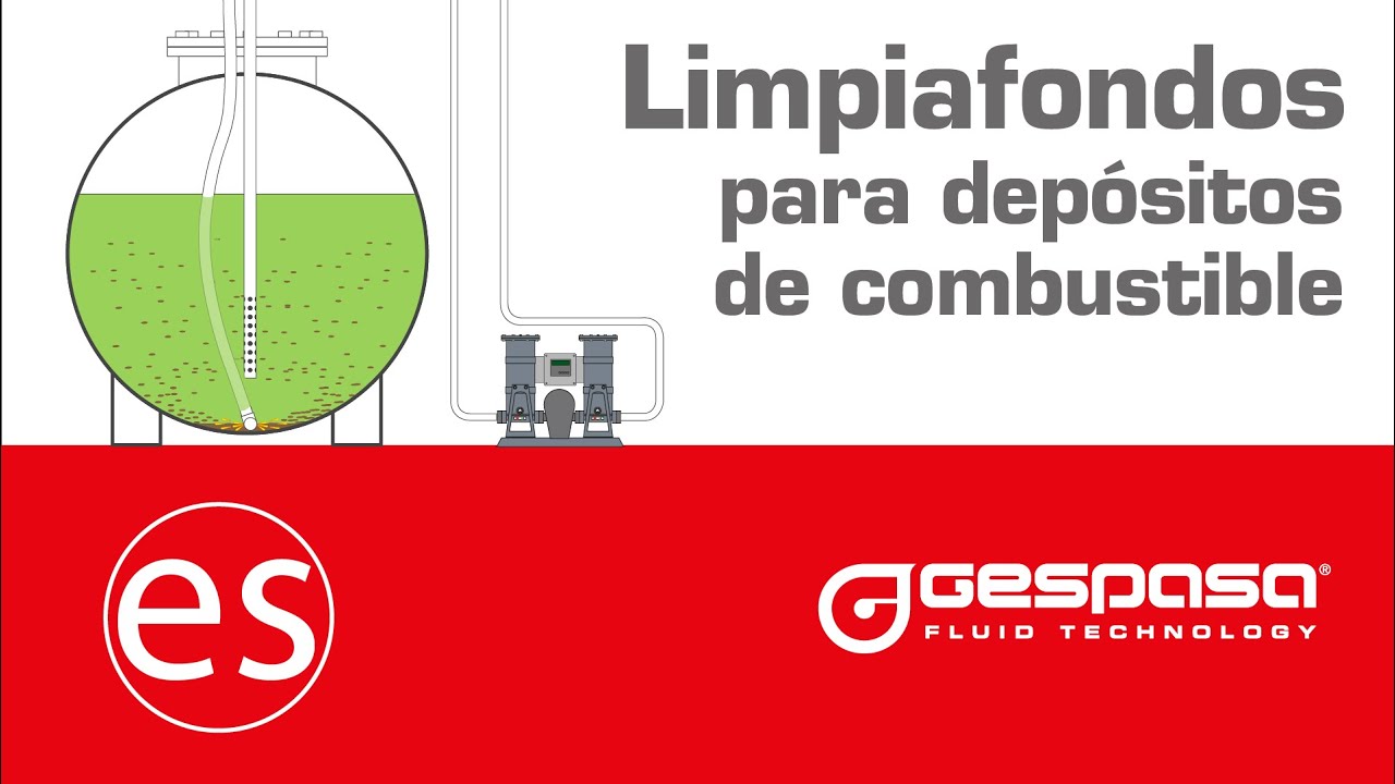 Limpiafondos para dep&oacute;sitos de combustible. Microfiltraci&oacute;n y absorci&oacute;n de agua. GESPASA.