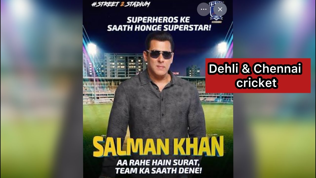 Salman Khan LIVE in Surat | Delhi vs Chennai Cricket Match is live