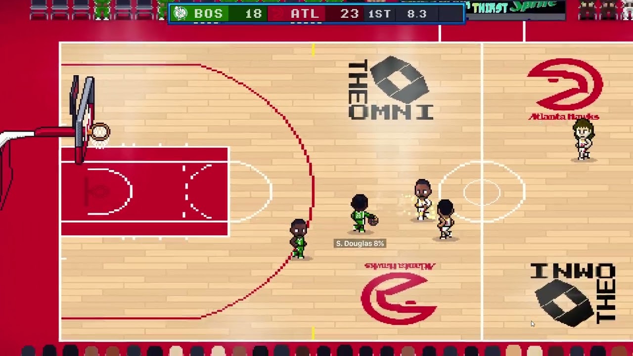 Hoop Land Exhibition 94-95 Boston at Atlanta