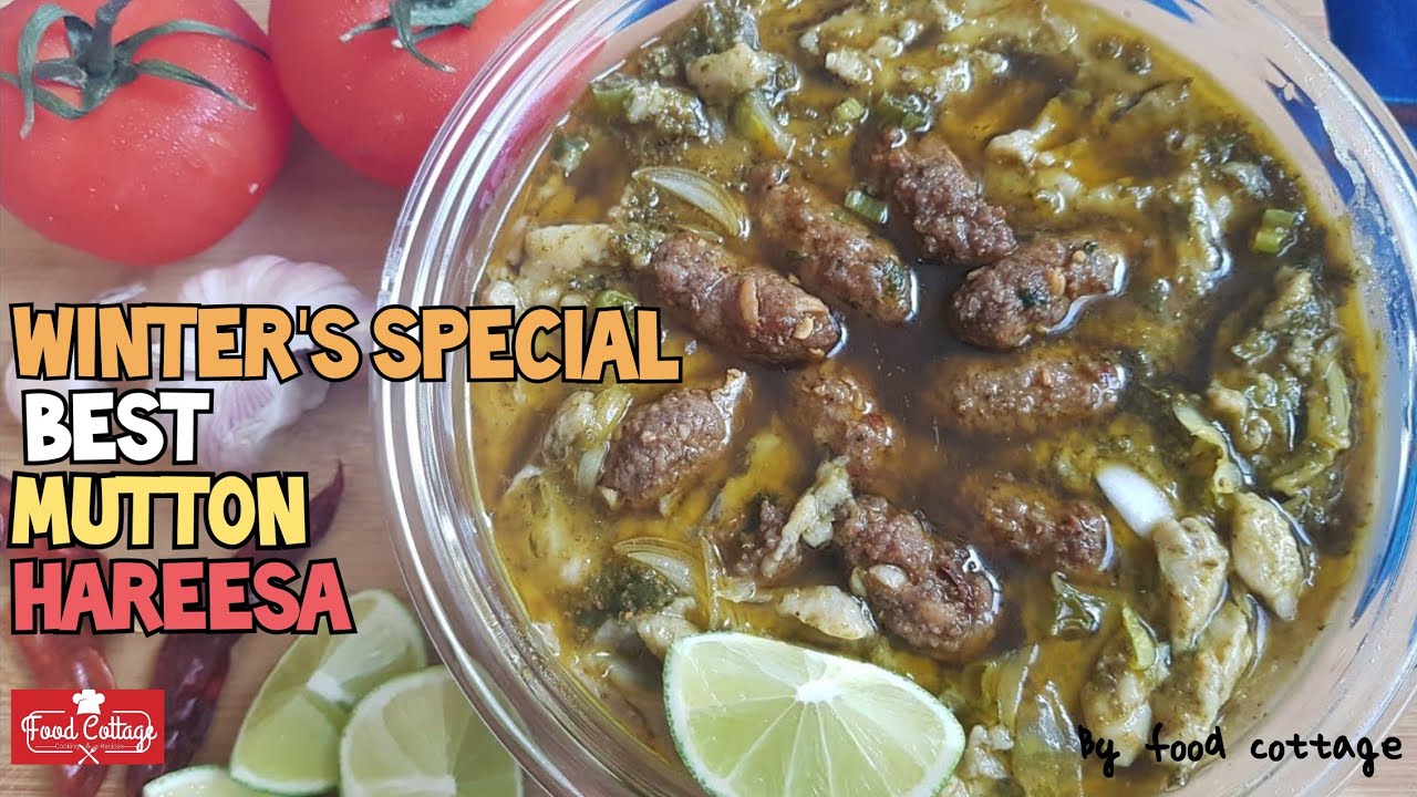Winter's Special Mutton HAREESA Recipe | How to cook Hareesa | Arabic Lamb Harees by Food Cottage