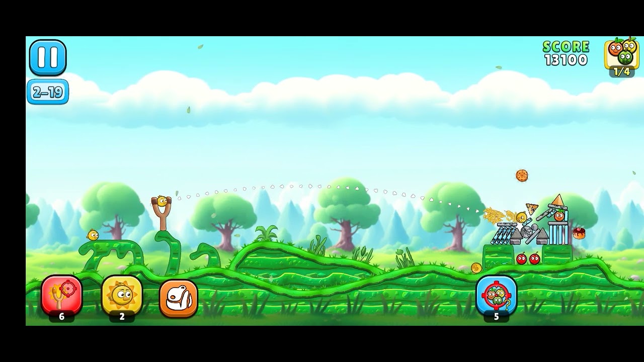 ANGRY CRUSHER CATAPULT || MAP 2|| LV 19 || GAME PLAY || ORIGINAL SOUND ||