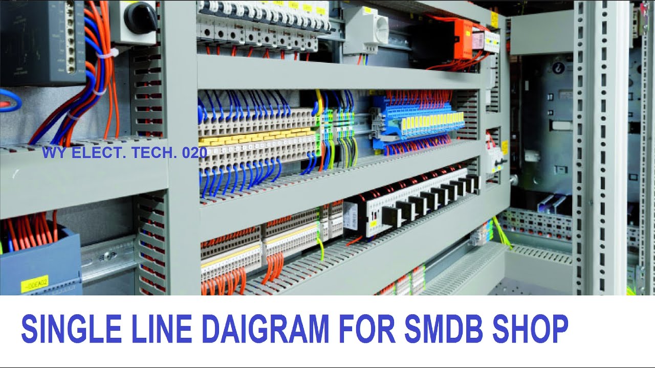SINGLE LINE DAIGRAM FOR SMDB , ELECTRICAL DESIGN OF BUILDINGS