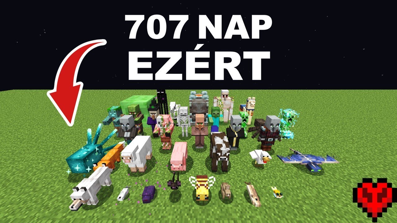 Megszereztem Az Összes Mobot Az Egyik Legnehezebb Minecraft Kihívásban - Hardcore-ban