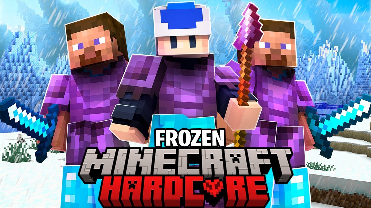 100 Players Simulate Minecraft's FROZEN Hunger Games...