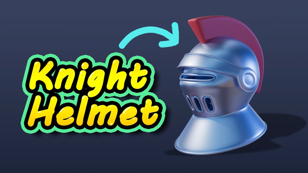 Stylized Knight Helmet - Easy