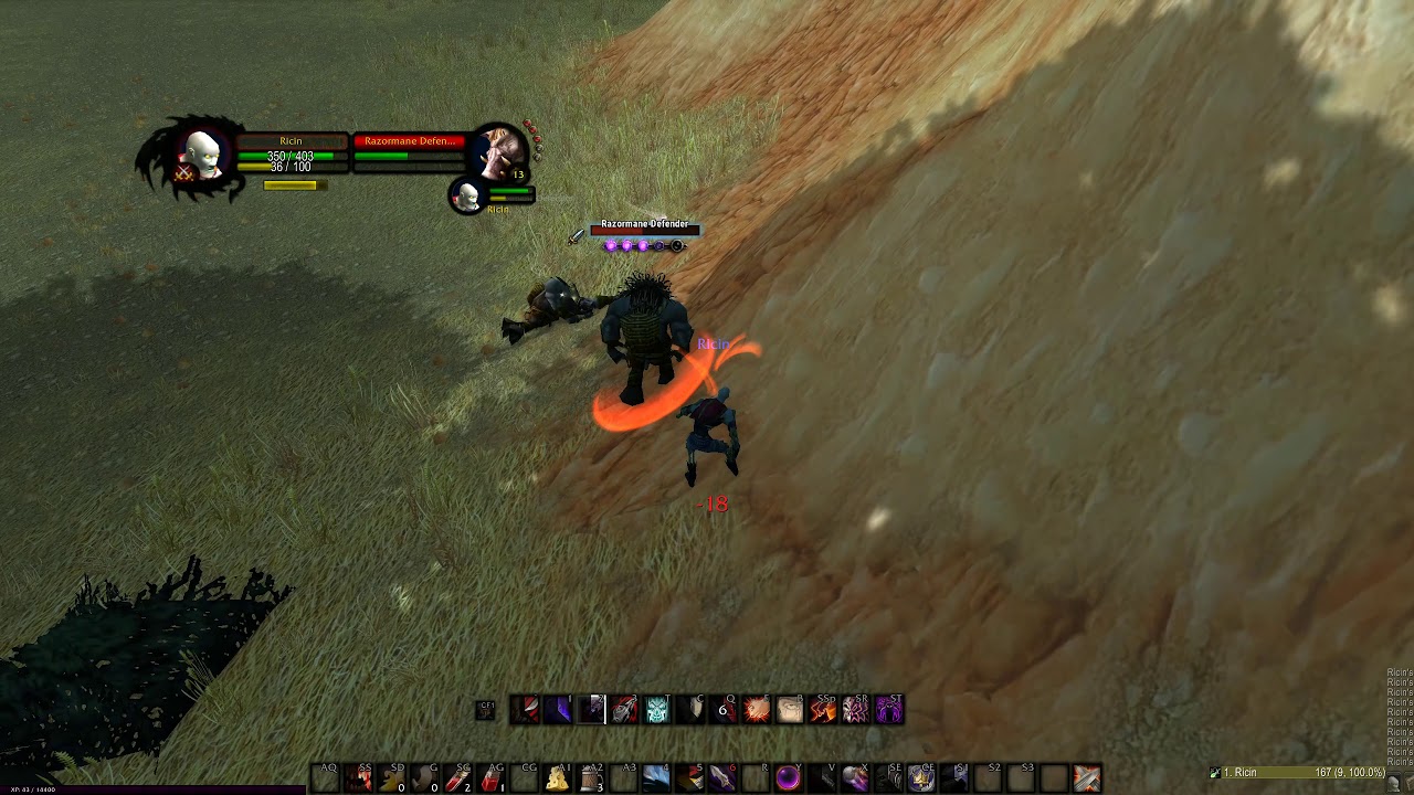 Classic WoW Rogue UI