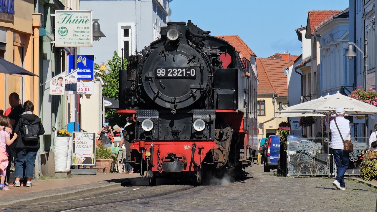 Interessanter Dampfbetrieb im August 2025 / Molli Bäderbahn - Kühlungsborn und Bad Doberan