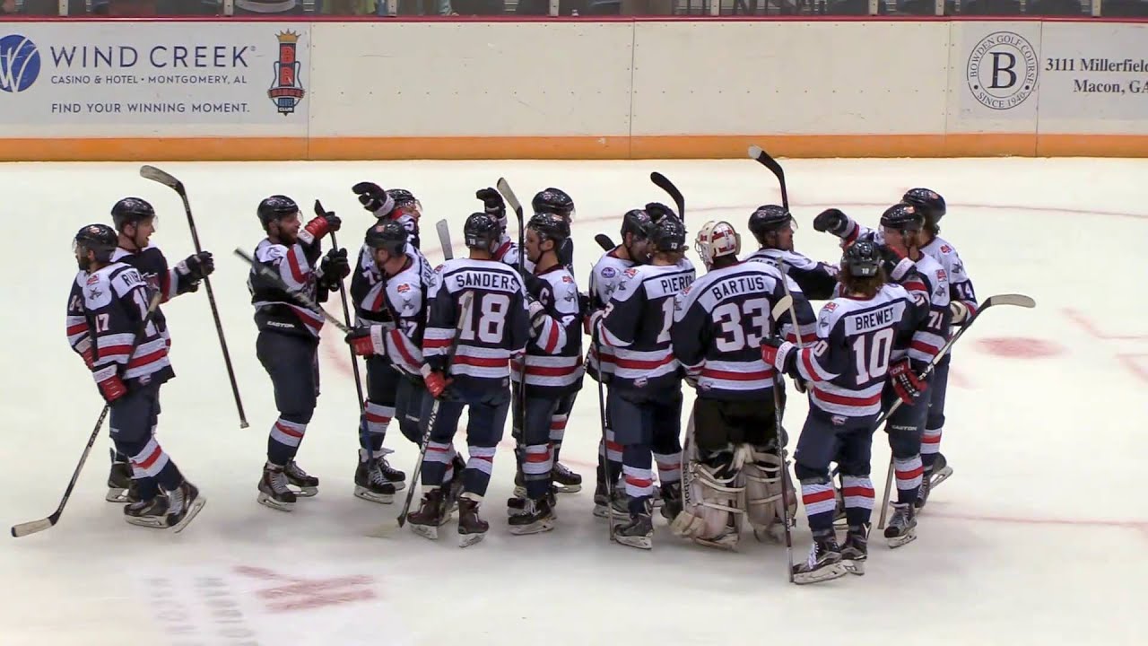 Macon Mayhem vs. Huntsville Havoc SPHL Hockey 3-20-16 Highlights and Fight