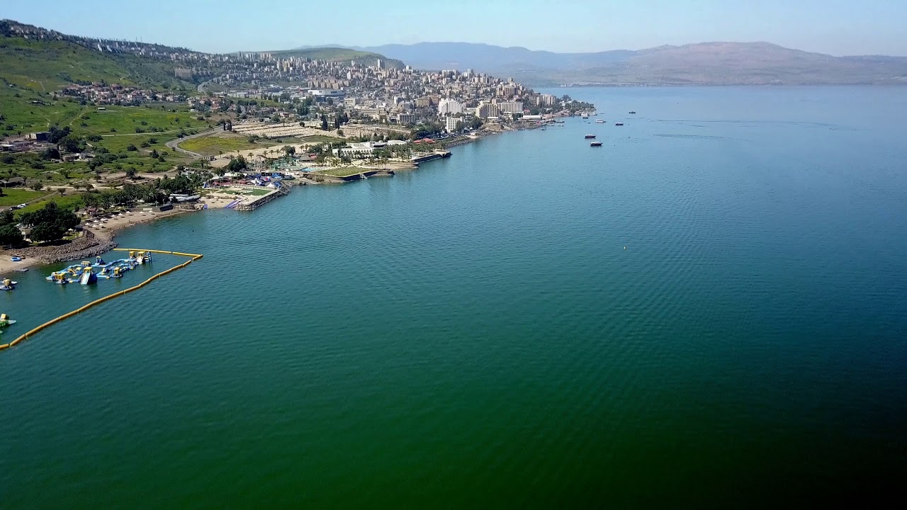 Sea of Galilee Israel Aerial 2018