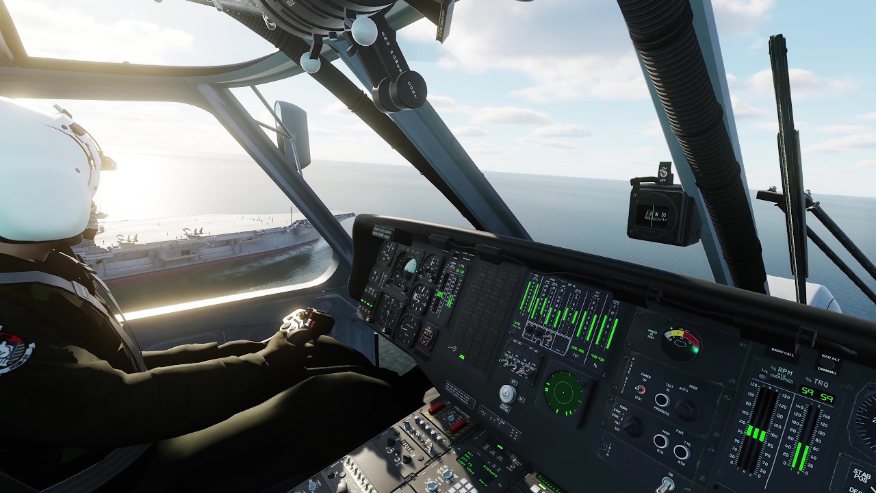 DCS World - MH-60R Seahawk mod - First flight trying
