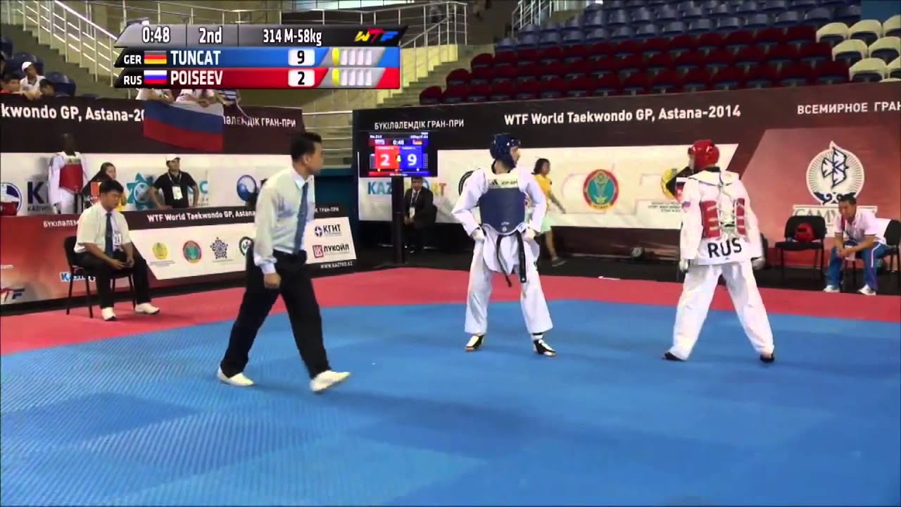 Male  58Kg Round of 16  Levent TUNCAT GER v Ruslan POISEEV RUS