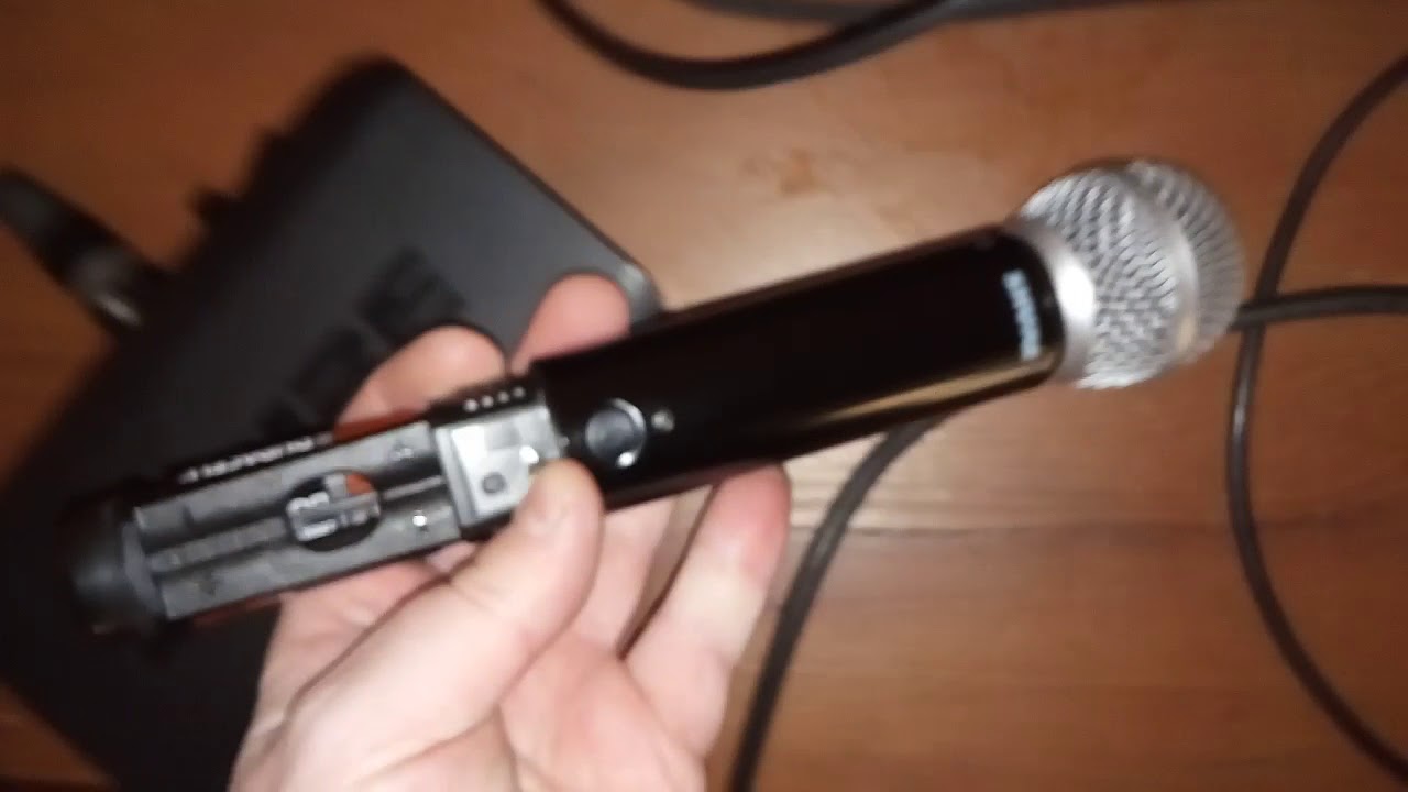 Настройка и сканирование свободных частот SHURE BLX24E/PG58 K3E