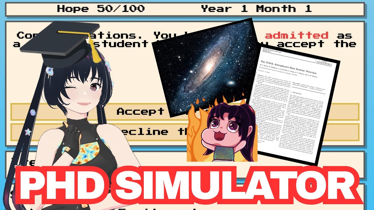 Scientist VTuber vs. PhD Simulator?! 😨 📃