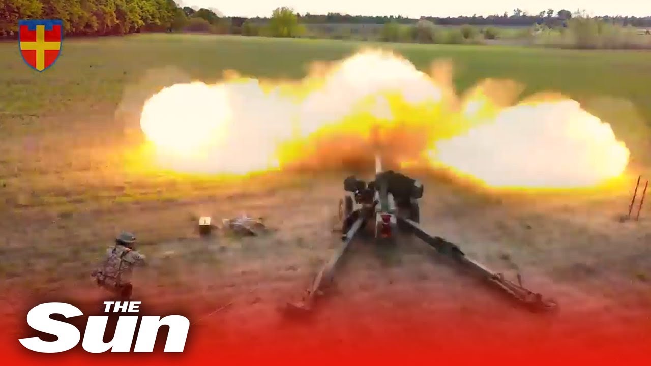 Ukrainian brigade conducts training firings with MT-12 Rapir guns