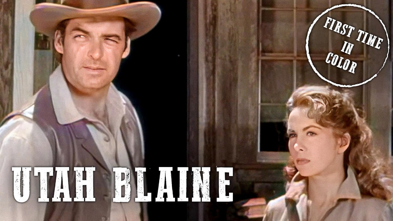 Utah Blaine | Classic Western Movie | Rory Calhoun | Colorized