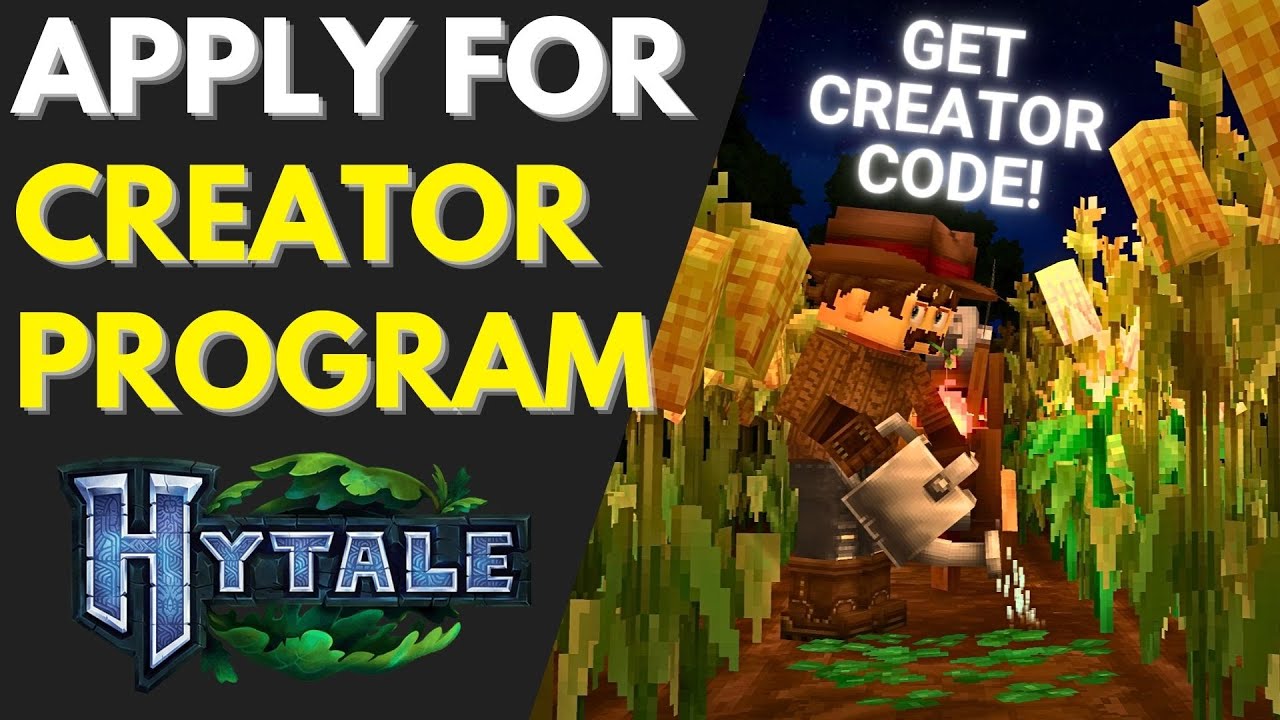 Hytale - Как подать заявку на участие в программе для авторов контента (ПОЛУЧИТЬ КОД АВТОРА)